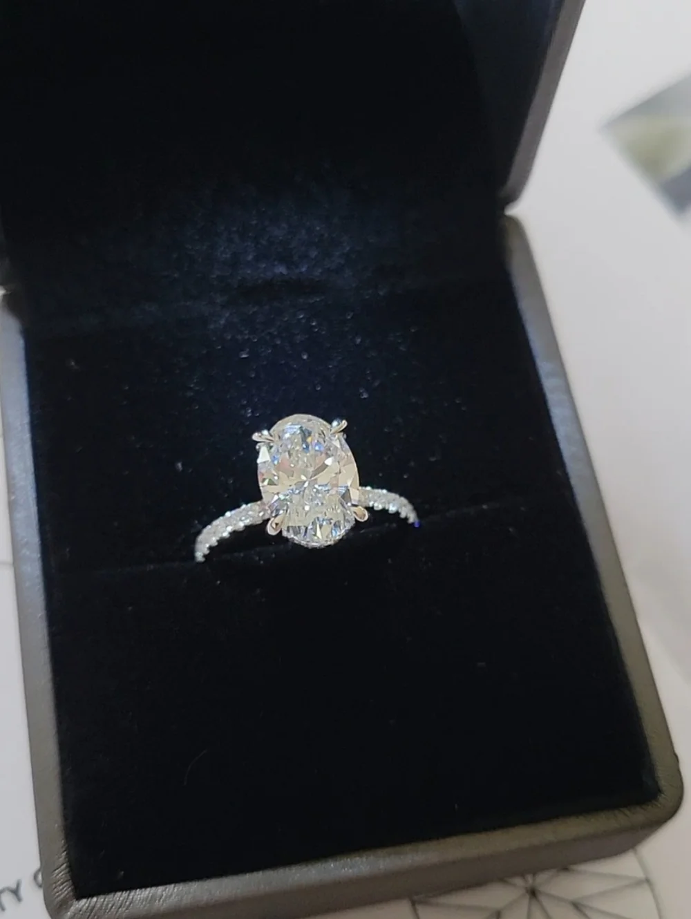 New 3ct Outstanding IGI Certified Lab Grown Diamond, 14k White Gold - Picture 4 of 12